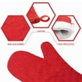 thumbnail image 3 of 1 par de guantes para horno de cocina con superficie de silicona antideslizante resistente al calor y forro de algodón suave, seguros para cocinar, hornear y barbacoa, 3 of 8