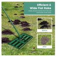 thumbnail image 2 of Lawn Leveling Rake, Heavy Duty Leveler Tool with 180° Rotatable Head & 67’’ Long Handle, Garden Rake for Yard Garden Golf Course, Soil Sand, Dirt Surfaces (30’’L x 10’’W), 2 of 7
