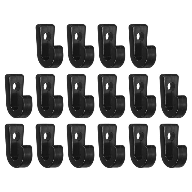 Uxcell Anclaje para Kayak, Paquete de 16 Laços de Cubierta de Nylon Tipo J para Kayaks, Canos y Barcos