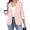 Pink, variant on Njagoc3 jackets for women Casual Blazer Open Front Collarless Business Work Coat Long Sleeve Elegant Fall Winter Outwear,Purple,XXXL