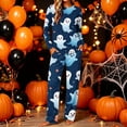 thumbnail image 2 of Women's Halloween Pajama Set Long Sleeve Pullover Top and Pants Pumpkin Ghost Print 2-Piece Sleepwear, 2 of 5