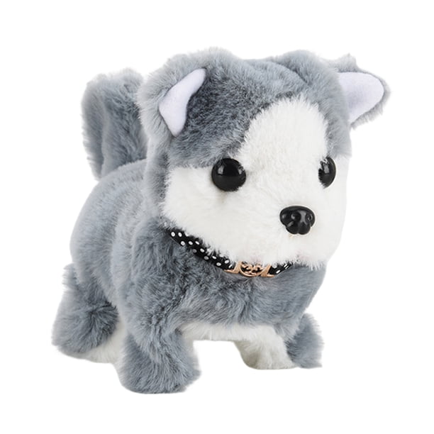 Juguete Peluche Perro Con Batería Perro Robot Electrónico para (collar Husky)