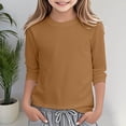 thumbnail image 2 of SNKSDGM Girls Tops for Trendy Winter T Shirts for Girls 10-12 Girls' Seve Quarter Sleeved Star Print T Shirt Top Comfortable with Casual Shirt, 2 of 4