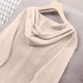 thumbnail image 6 of SHENGXINY Women Lightweight Button Down Knitted Cardigan Sweater Long Sleeve Thin Casual Open Front Knit Outerwear for Spring Summer Fall Beige Free Size, 6 of 7