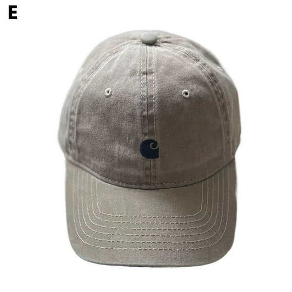 Washed Khaki Adjustable Hat American Carhartt Washed Distressed Baseball Cap Soft Top Cap Men's and Women's Summer Sun Hat