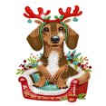 thumbnail image 1 of Decoraciones Mesa Diamante 5D Diy Ornamentos Escritorio Topla Top Pintura Diamantes Navidad Cabeza Agitación Acrílica West Highland Terrier para La Oficina en El, 1 of 9
