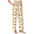 thumbnail image 2 of joogoo Women Cartoon Monkey Bananas Cute Pajamas Pants Lounge Bottoms Pjs with Pockets M, 2 of 8