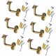 thumbnail image 4 of 6 soportes para barandilla de escalera, pasamanos fijos para escalera 6 cm x 8 cm, 4 of 9
