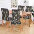 thumbnail image 2 of Yayeee 4 Pack Dining Chair Covers Stretch Parson Chairs Slipcovers Seat Protector, Peacock Feathers Pattern, 2 of 6