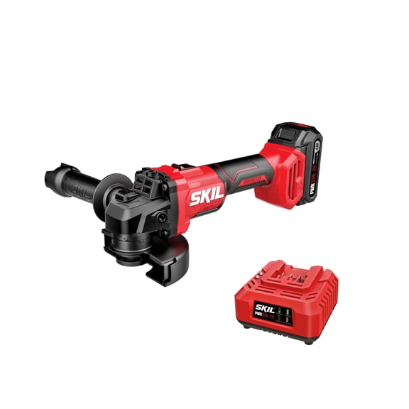 SKIL PWR CORE 20™ Brushless 20V 4-1/2 In. Angle Grinder with battery & charger-AG2990B-10