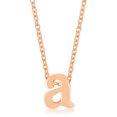 thumbnail image 1 of Precious Stars Rose Gold Finish Initial A Pendant Necklace, 1 of 1