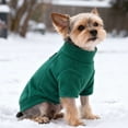 thumbnail image 5 of BadPiggies Fleece Vest Dog Sweater with Leash Attachment, Warm Pullover Dogs Coat Jacket Small Pet Winter Clothes (L, Green), 5 of 9
