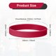thumbnail image 3 of Uxcell 12Pcs Pulseras de Goma, Pulseras de Silicona de Color Sólido para Deporte/Ejercicio/Baloncesto Hombres Mujeres Adolescentes [Rojo], 3 of 6
