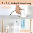 thumbnail image 5 of BZPIZ Steamer for Clothes Travel,Handheld Mini Foldable Fabric Steam,Fast Heat-up with 60ml Tank,Wrinkle Remover Clothes Irons for Home,Dorm(L White), 5 of 9