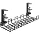 thumbnail image 1 of Bandeja para cables debajo del escritorio, debajo del escritorio, soporte para cables de alambre, no requiere perforaciones, fácil instalación, organizador de cables, 1 of 6