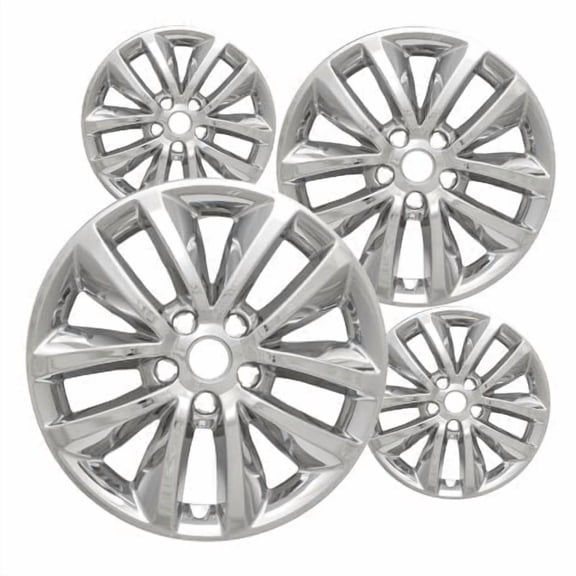 17 inch Chrome ABS Wheel Skins Set Compatible with 2016-2020 Kia Sorento EX & Impostors for 74735 Wheel Series