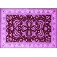 thumbnail image 1 of Ahgly Company Indoor Rectangle Oriental Purple Industrial Area Rugs, 2' x 5', 1 of 4