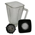 thumbnail image 3 of Tarro de vidrio de repuesto para batidora de 1,2 litros con tapa y cuchilla para triturar hielo, 3 of 6