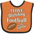 thumbnail image 3 of Inktastic Papaw Football Grandson Gift Boys or Girls Baby Bib, 3 of 4