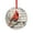 Pattern-7, variant on Red Cardinal Bird With Sheet Music Ornament Holiday Decor And Xmas Gifts Ideas Winter Christmas Cardinal Bird Red Berries Round Christmas Ornament