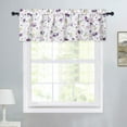 thumbnail image 2 of Yesfashion Valances Curtains, Flower Brocade Watercolor Oxford Cloth Rod Pocket Window Treatment Curtain for Kitchen Bathroom, 1 Panel, 2 of 8
