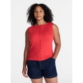 thumbnail image 2 of Time and Tru Women's Button Front Tank Top, Size XS-XXXL, 2 of 6