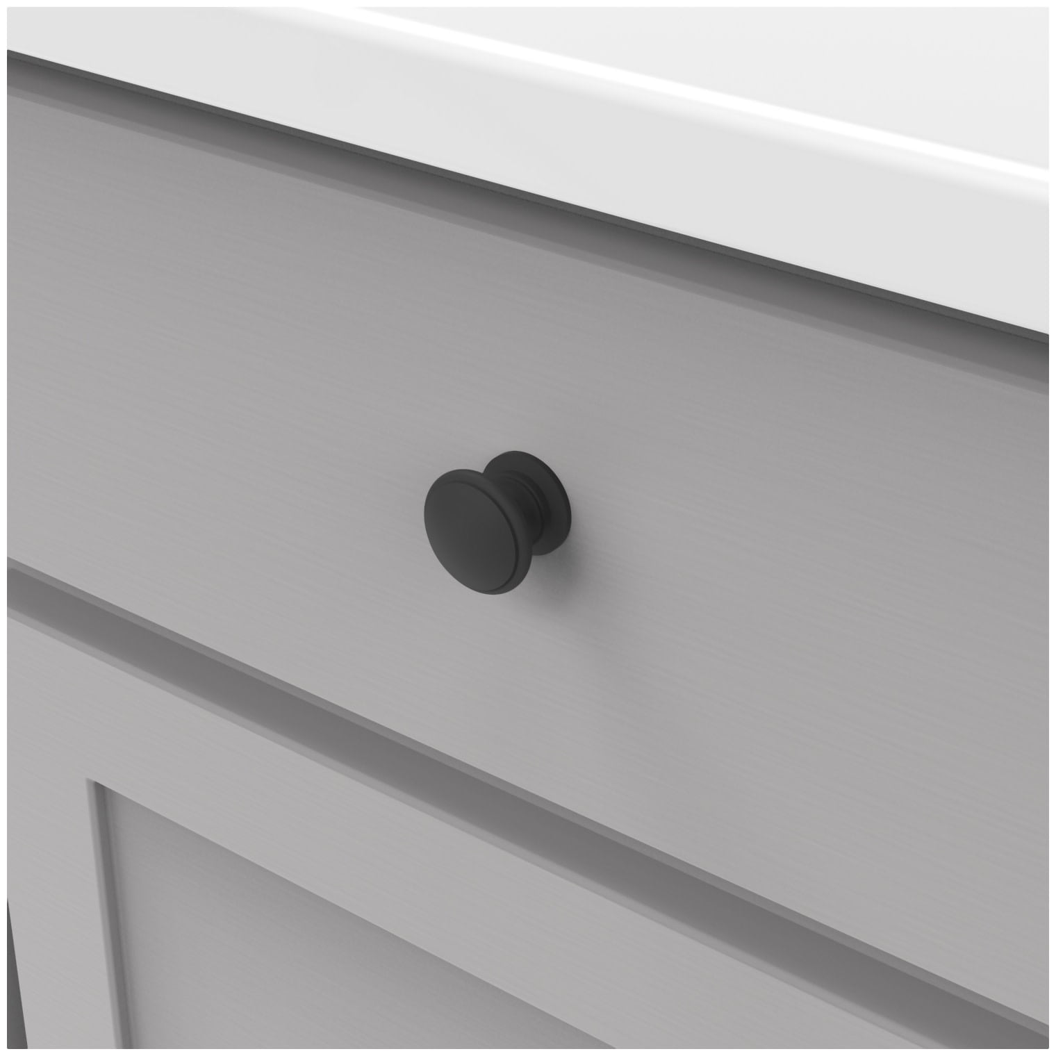 Hickory Hardware P3053 Williamsburg 1-1/4" Mushroom Cabinet Knob - Brass