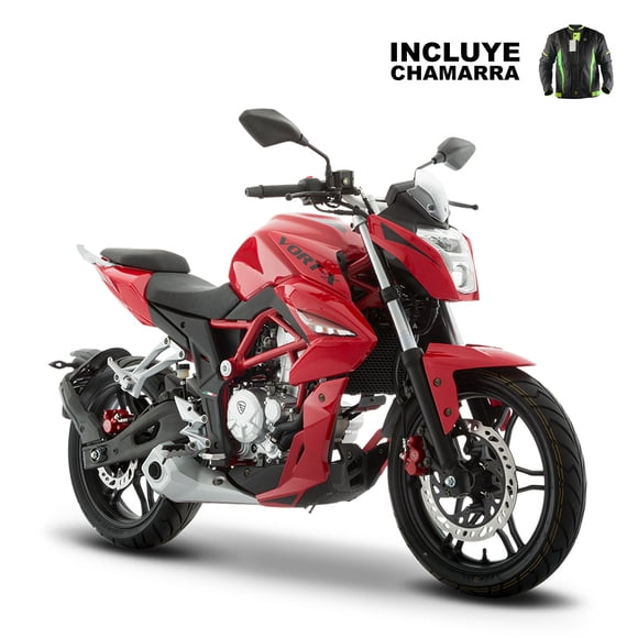 Motocicleta VORT-X 300 ITALIKA ROJO NEGRO