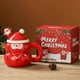 thumbnail image 1 of Adornos navideños, adornos navideños, regalos navideños, tazas navideñas, tazas de cerámica de gran capacidad, tazas de Papá Noel, regalos navideños, tazas navideñas de muñeco de nieve, taza de cerámi, 1 of 6