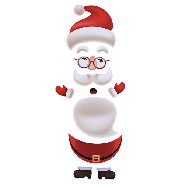 Billuyoard Adhesivo navideño para nevera, decoración de cocina para el hogar encantadora e interesante, diseño de escena interior, calcomanías para Kits de decoración para fiestas Papá Noel Billuyoard HA070395-01
