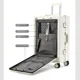 thumbnail image 3 of Maleta de embarque con marco de aluminio, cubierta de carrito para ordenador portátil con apertura frontal, equipaje con ruedas, Maleta de gran capacidad de alta calidad, 3 of 4