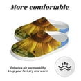 thumbnail image 6 of Daiia Sky Golden Sunflower Field A Print Women’s Fuzzy Slippers Memory Foam Lightweight House Shoes Cozy Loafer Flannel House Shoes-40/41, 6 of 7