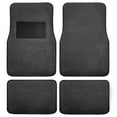 thumbnail image 4 of FH Group FH Travel Master Car Seat Covers for Auto, Complete Seat Covers Set with Black Carpet Floor Mats, Gray Black, 4 of 5
