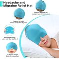 thumbnail image 2 of Gorra antimigraña, gorro para migraña con terapia de frío, casco para migraña con forma ajustada de 360°, gorro para migraña, máscara antimigraña para migraña, dolores de cabeza, dolor de cabeza, azu, 2 of 5