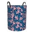 thumbnail image 2 of Bingfone Lilies Flowers Waterproof Foldable Laundry Hamper Bucket with Handles for Storage Bin,Clothes Hamper (Small ), 2 of 6