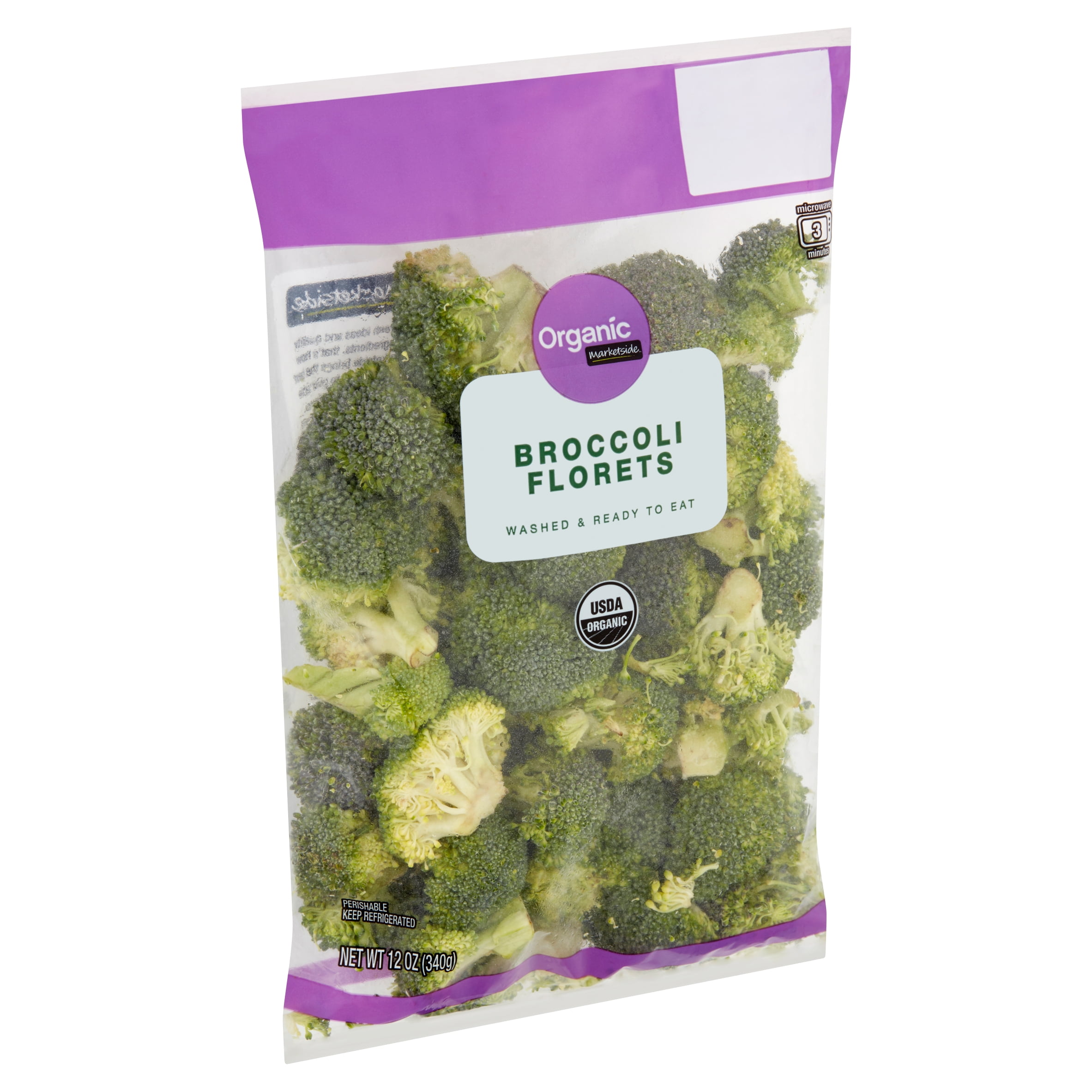 Marketside Organic Broccoli Florets, 12 oz