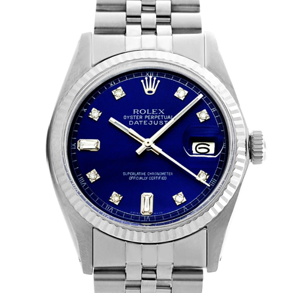 rolex datejust 16014 blue dial