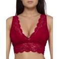 thumbnail image 4 of Smart & Sexy Women's Signature Lace Deep V Bralette and 2 Pack Thong Panty Lingerie Set, SA1517, 4 of 5