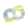 thumbnail image 2 of Anillo de natación inflable de 2 asientos Shamjiam arcoíris Estilo C, 2 of 8