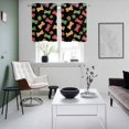 thumbnail image 3 of Merry Christmas Kitchen Curtains Window Panels, Abstract Pets Footprints Bones Red Green Insulated Window Treatment Curtain, Grommet Curtains for Bedroom/Living Room/Bathroom, 2 Piece 27.5"Wx39"L, 3 of 8