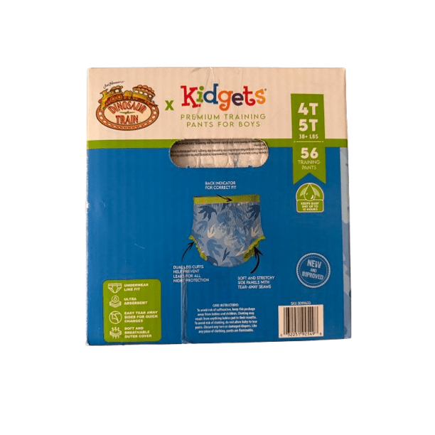 Dino Train Kidgets 56ct - Washable toddler pants for grocery