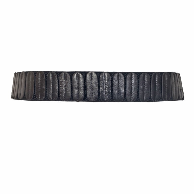 eVogues Plus Size Hook Buckle Faux Leather Wide Elastic Belt  display picture 3