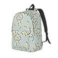 thumbnail image 1 of Disketp Bees print Canvas Backpack Lightweight Travel Daypack Student Rucksack Laptop Backpack-Medium, 1 of 5