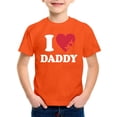 thumbnail image 4 of NAFUU Kids Toddler Boys Girls T-Shirts I Love Daddy Prints Short Sleeve O-Neck Tops Father's Day Casual Summer Tees Blouses For Boys Trendy Sizes 3-4 Years, 4 of 4