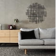 thumbnail image 7 of 30" X 30" Black Metal Abstract Lines Round Hanging Dimensional Sculpture, 7 of 7