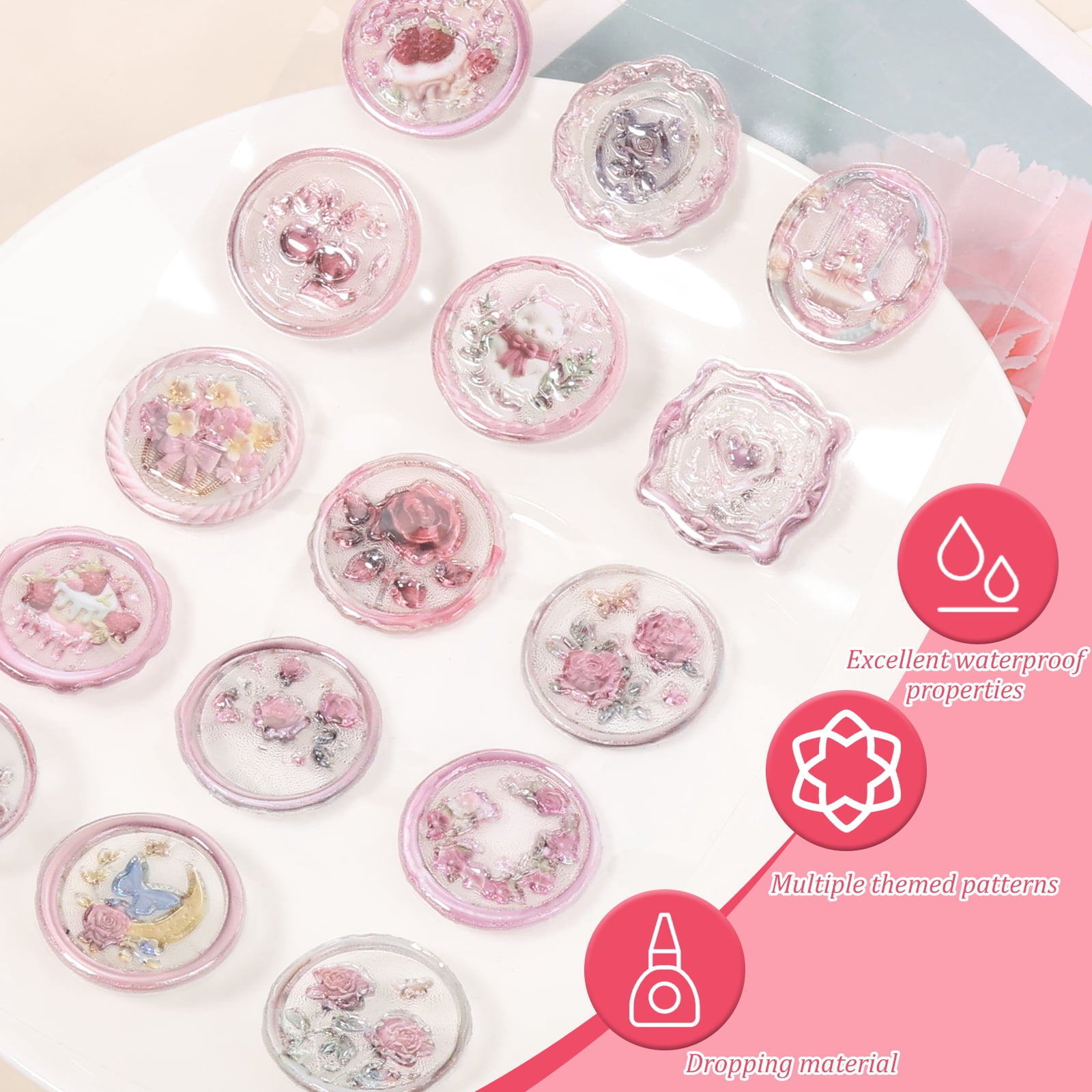 180 Pcs Pre-Made Envelope Seal Stickers, Classic Vintage Theme Waterproof Self-Adhesive Stickers for Wedding Invitations, Birthday Gift Wrapping, Scrapbook & Journal Decoration