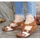 thumbnail image 1 of Zapatos de mujer europeos y americanos, sandalias de mujer con tacón de cuña y velcro hueco de gran tamaño, 1 of 4