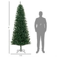 thumbnail image 7 of Demi Bonn 8ft Unlit Artificial Christmas Tree with Realistic Branch Tips for Indoors Holiday Decoration, High-Quality Branches for a Natural Look, Green, 7 of 7