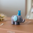 thumbnail image 2 of Adornos de juguete de elefante y ratón azul, adornos para pastel de cumpleaños, decoración de amor de muñeca de dibujos animados, 2 of 12