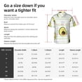 thumbnail image 6 of Lsque Avocado of a Hear pattern Hawaiian Shirt for Men, Unisex Summer Beach Casual Short Sleeve Button Down Shirts-Large, 6 of 9